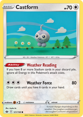 Castform 121/198 Sword & Shield Chilling Reign