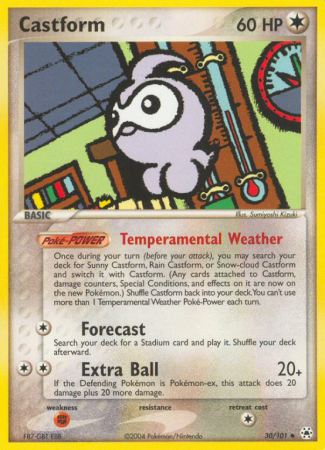 Castform 30/101 EX Hidden Legends