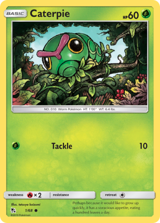 Caterpie 1/68 Sun & Moon Hidden Fates
