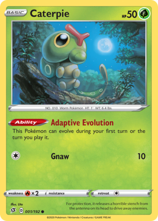Caterpie 1/192 Sword & Shield Rebel Clash