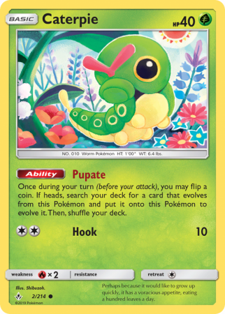 Caterpie 2/214 Sun & Moon Unbroken Bonds