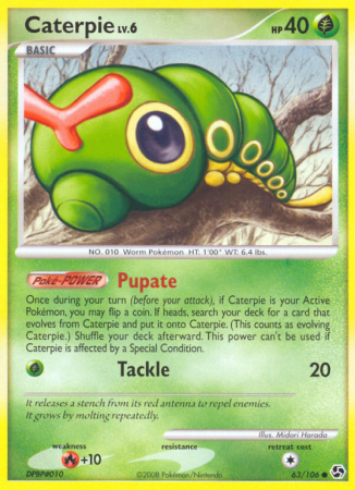 Caterpie 63/106 Diamond & Pearl Great Encounters
