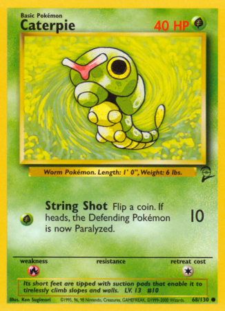 Caterpie 68/130 Base Base Set 2