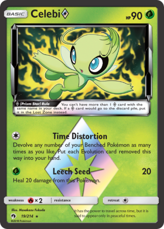 Celebi ◇ 19/214 Sun & Moon Lost Thunder