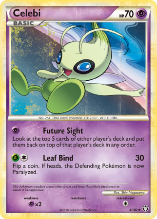 Celebi 3/102 HeartGold & SoulSilver HS—Triumphant