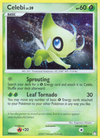 Celebi 7/123 Diamond & Pearl Mysterious Treasures