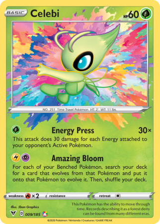 Celebi 9/185 Sword & Shield Vivid Voltage