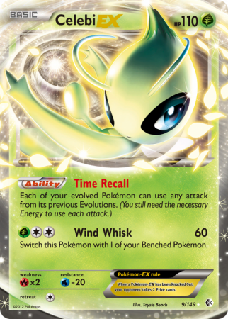 Celebi-EX 9/149 Black & White Boundaries Crossed