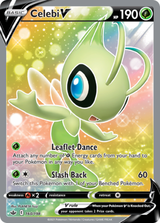 Celebi V 160/198 Sword & Shield Chilling Reign