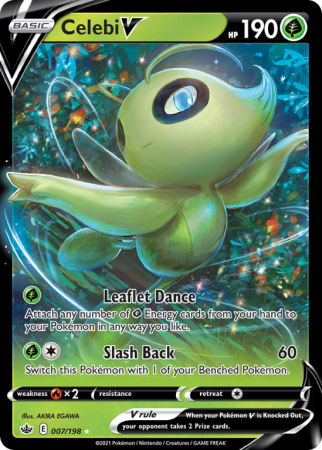 Celebi V 7/198 Sword & Shield Chilling Reign