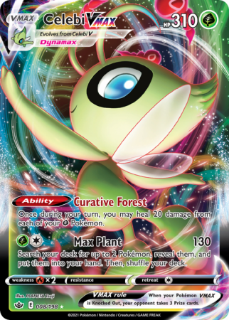 Celebi VMAX 8/198 Sword & Shield Chilling Reign
