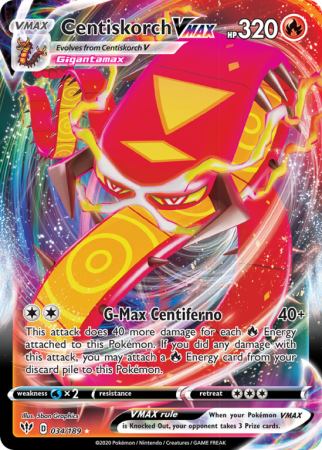 Centiskorch VMAX 34/189 Sword & Shield Darkness Ablaze