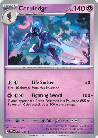 Ceruledge 40/91 Scarlet & Violet Paldean Fates