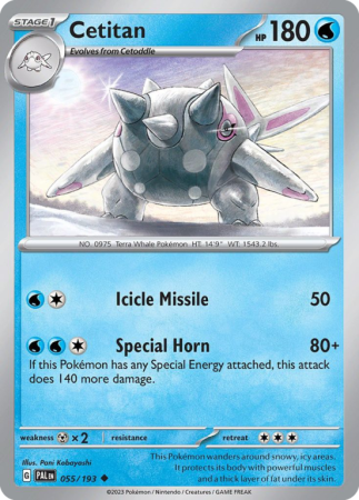Cetitan 55/193 Scarlet & Violet Paldea Evolved