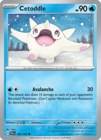 Cetoddle 53/193 Scarlet & Violet Paldea Evolved