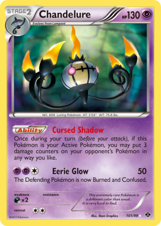 Chandelure 101/99 Black & White Next Destinies