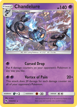 Chandelure 103/214 Sun & Moon Lost Thunder