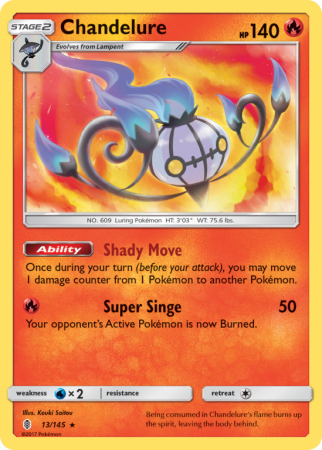 Chandelure 13/145 Sun & Moon Guardians Rising