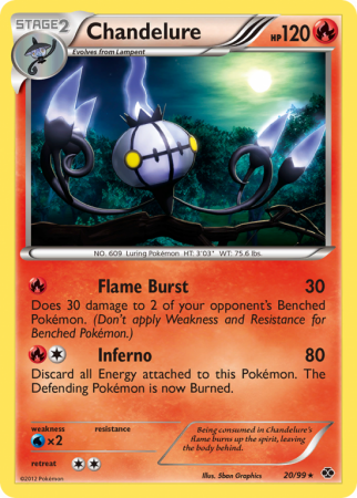 Chandelure 20/99 Black & White Next Destinies