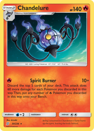 Chandelure 30/236 Sun & Moon Unified Minds