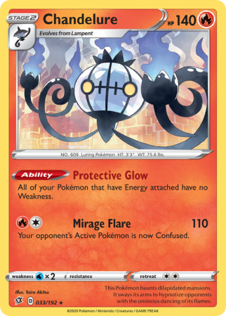 Chandelure 33/192 Sword & Shield Rebel Clash
