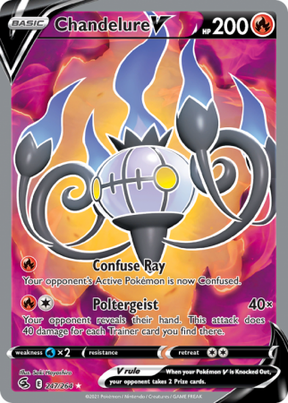 Chandelure V 247/264 Sword & Shield Fusion Strike