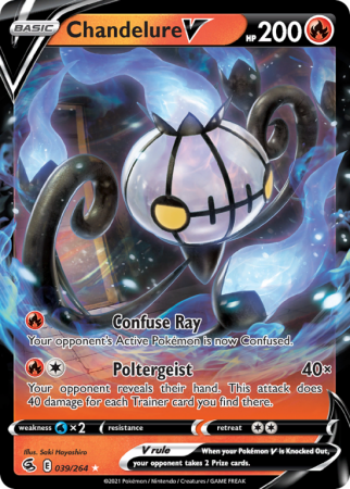 Chandelure V 39/264 Sword & Shield Fusion Strike