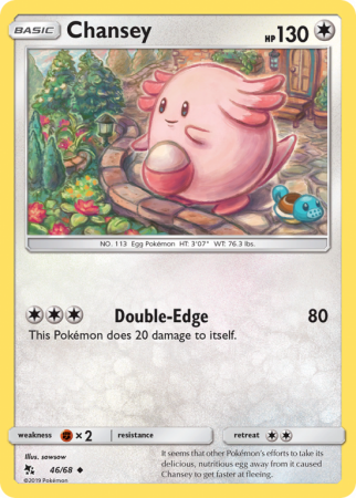 Chansey 46/68 Sun & Moon Hidden Fates