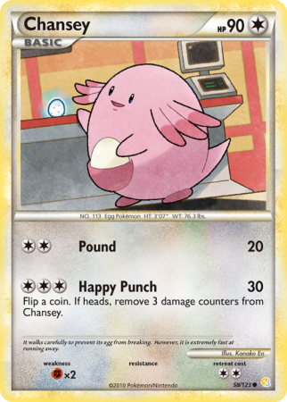 Chansey 58/123 HeartGold & SoulSilver HeartGold & SoulSilver