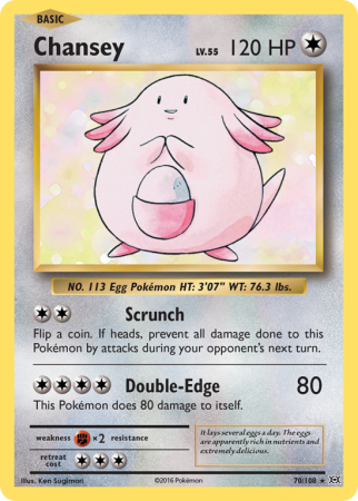 Chansey 70/108 XY Evolutions
