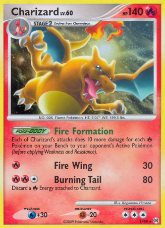 Charizard 1/99 Platinum Arceus