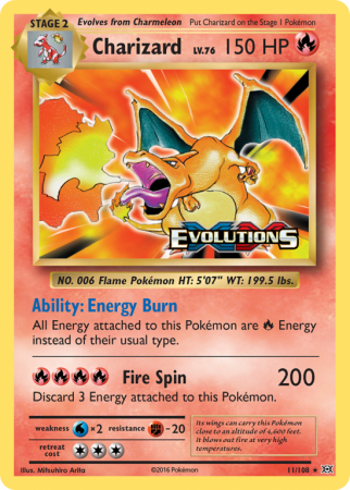Charizard 11/108 XY Evolutions