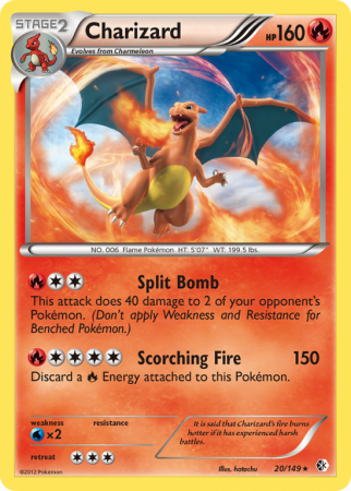 Charizard 20/149 Black & White Boundaries Crossed