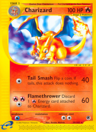 Charizard 39/165 E-Card Expedition Base Set
