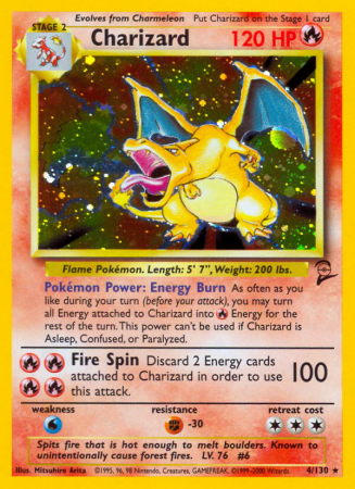 Charizard 4/130 Base Base Set 2