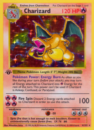 Charizard 4/102 Base Base Set