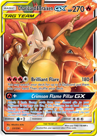 Charizard & Braixen-GX 22/236