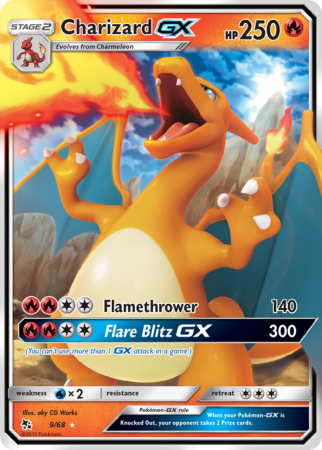 Charizard-GX 9/68 Sun & Moon Hidden Fates