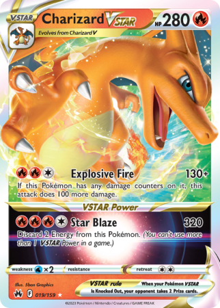 Charizard VSTAR 19/159 Sword & Shield Crown Zenith