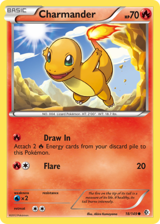 Charmander 18/149 Black & White Boundaries Crossed
