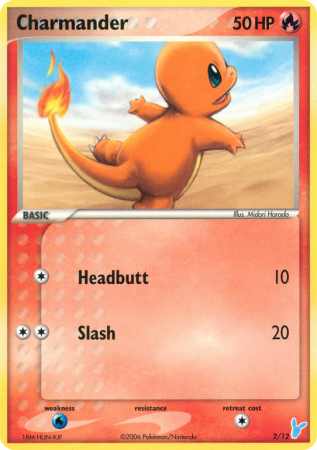 Charmander 2/12 EX EX Trainer Kit 2 Minun
