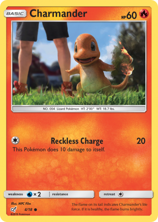 Charmander 4/18 Sun & Moon Detective Pikachu