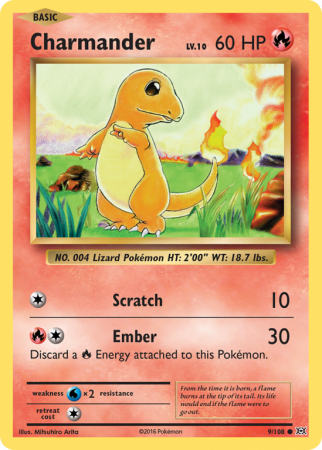 Charmander 9/108 XY Evolutions