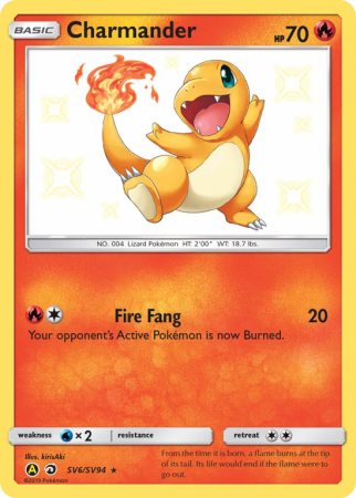 Charmander SV6/94 Sun & Moon Shiny Vault