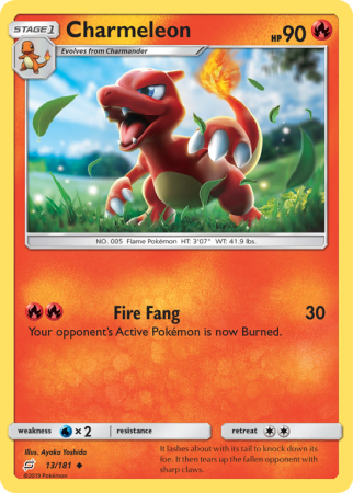 Charmeleon 13/181 Sun & Moon Team Up