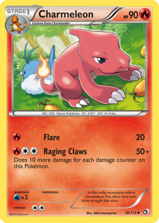 Charmeleon 18/113 Black & White Legendary Treasures