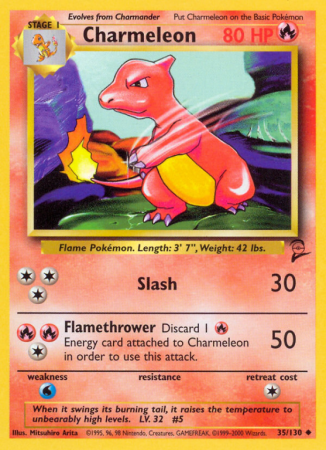 Charmeleon 35/130 Base Base Set 2