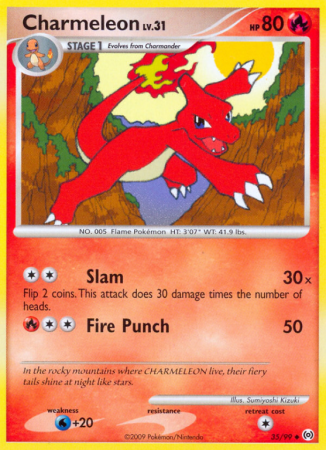 Charmeleon 35/99 Platinum Arceus