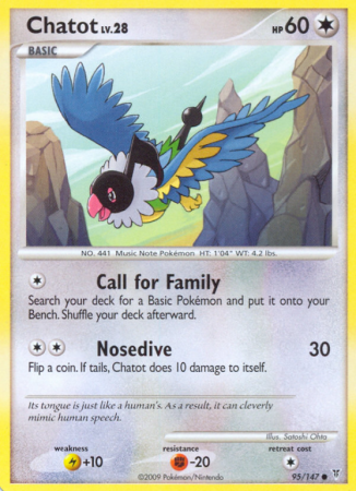 Chatot 95/147 Platinum Supreme Victors