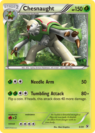 Chesnaught 5/39 XY Kalos Starter Set